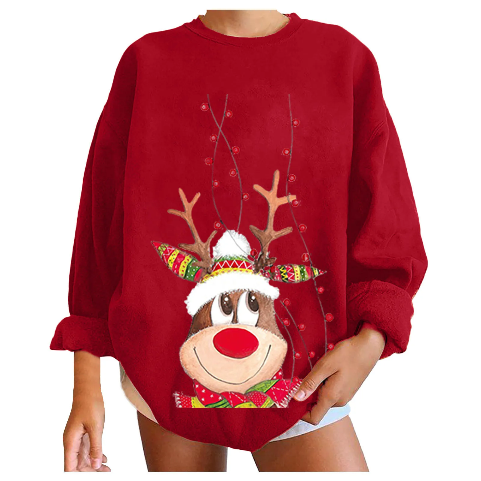 Женский свитшот с открытыми плечами в стиле оверсайз | Женская одежда