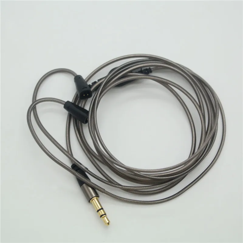 Для Shure SE535 SE215 ie8 ie80 обновление MMCX кабели металлические черные Twist наушники кабель HiFi наушники провода для iphone samsung