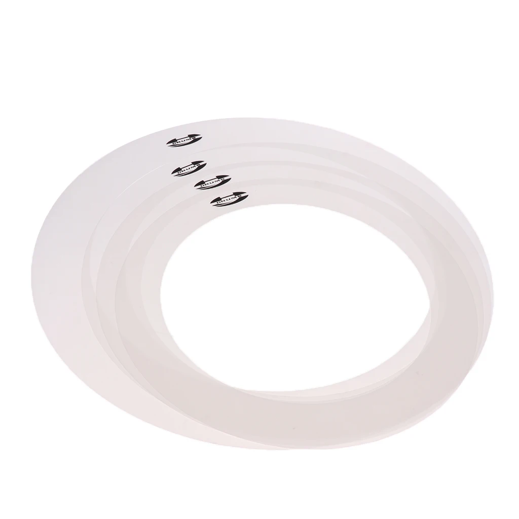 Pack of 4 Drum Mufflers Tone Control Rings 10'' 12'' 14'' 16'' Musical Parts | & Accessories
