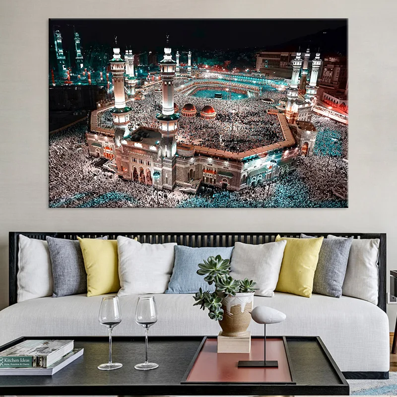 Картина на холсте с HD принтом в стиле Мекки религиозная культура Настенная