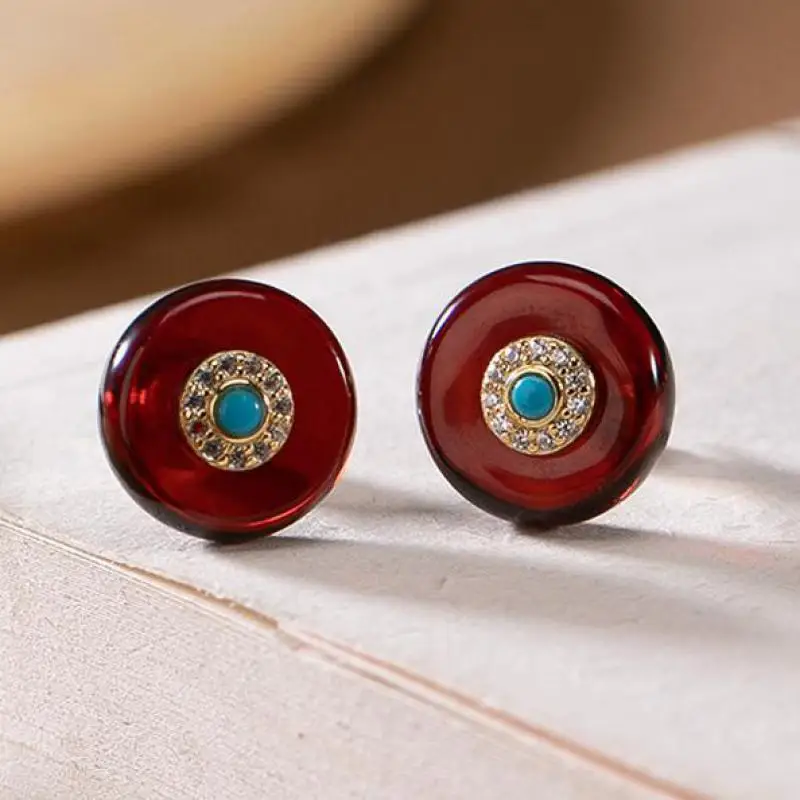 

Женские серьги-гвоздики из серебра 925 пробы, с позолотой