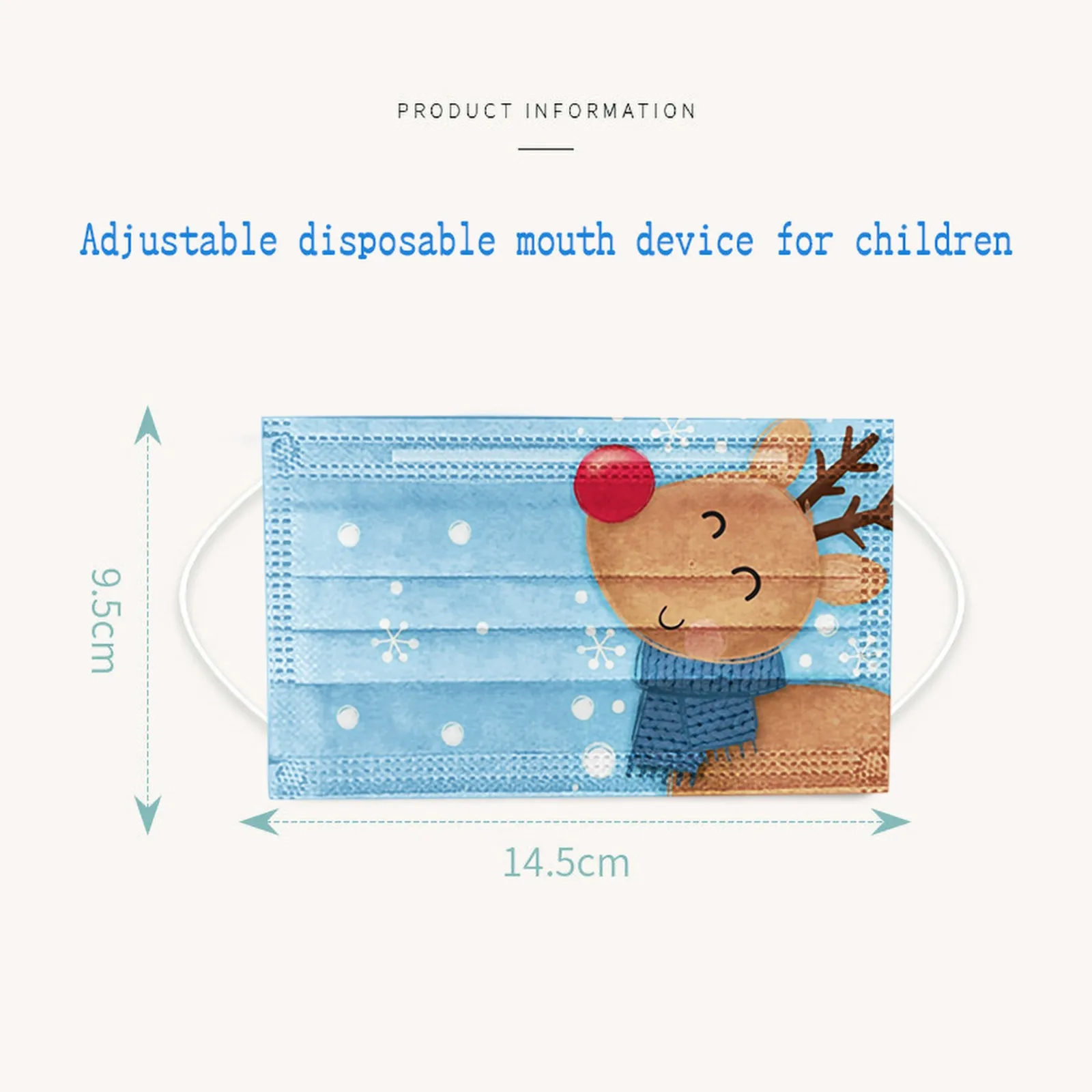 

Headband 50pcs Parent-child mask Christmas Disposable mask Unisex Printed Christmas Masks For Adults 3-Layer Mask #