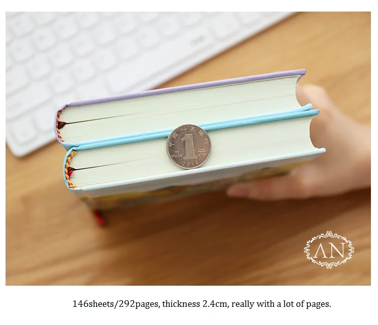 Милый корейский цветной блокнот для письма студентов толстая книга