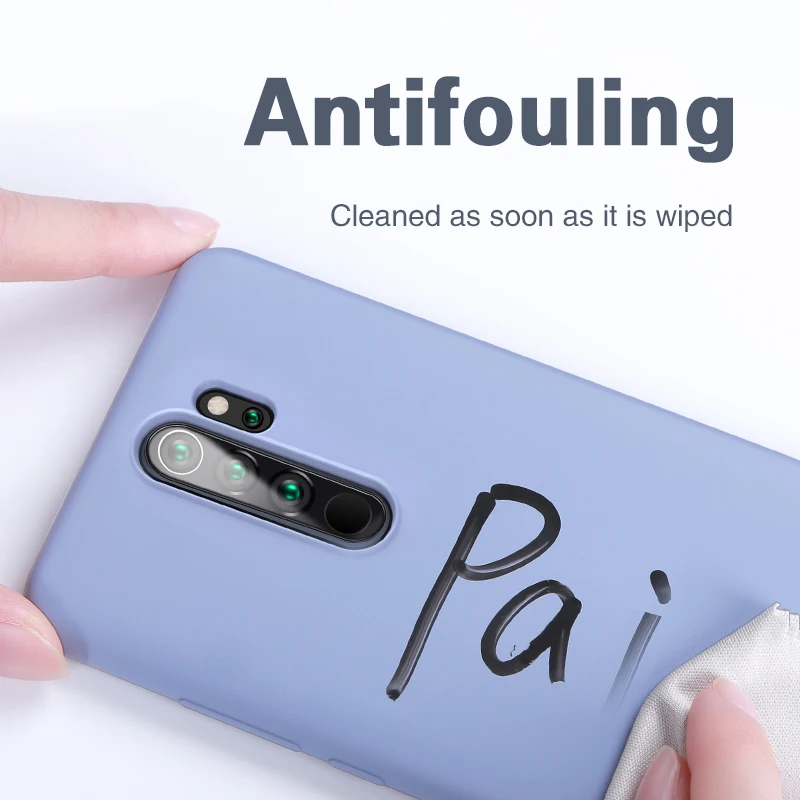 Чехол для Xiaomi Redmi Note 8 Pro жидкий силиконовый резиновый мягкий чехол Note8 чехлы