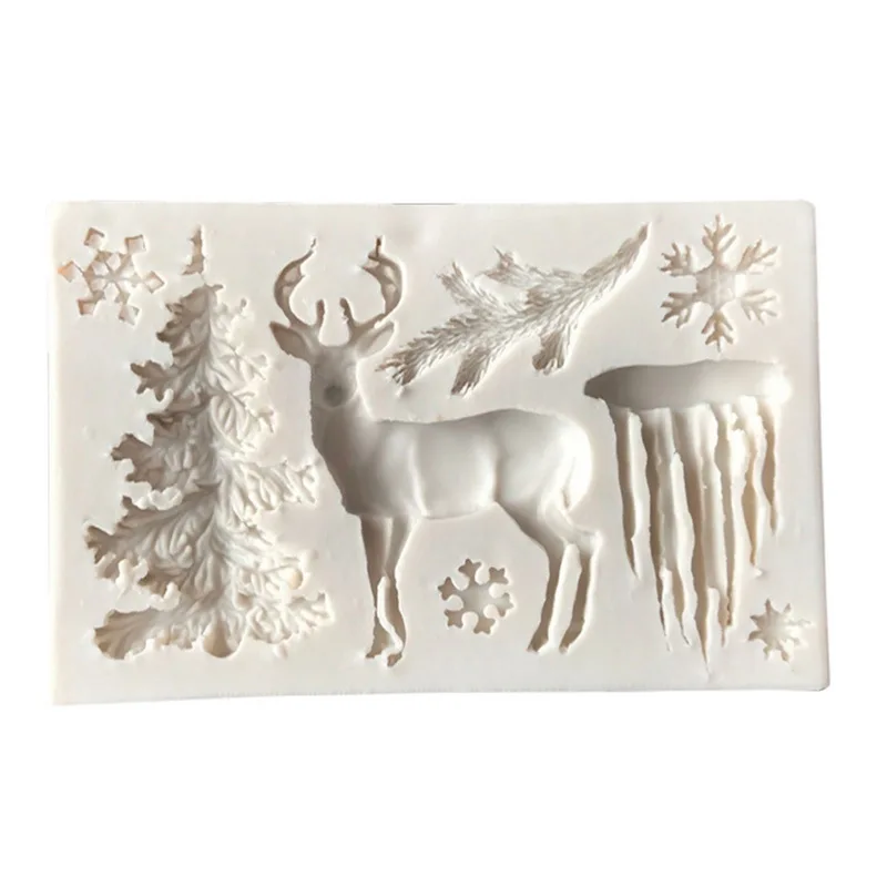 Печенье формочка инструмент для выпечки Рождественский силиконовая форма