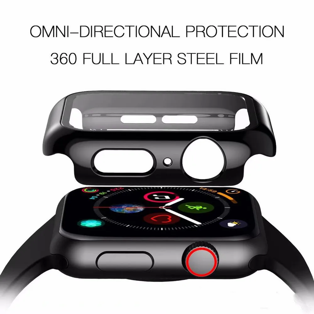 3D полнослойная стальная пленка протектор для Apple Watch 4 3 2 1 40 мм 44 38 42 закаленное