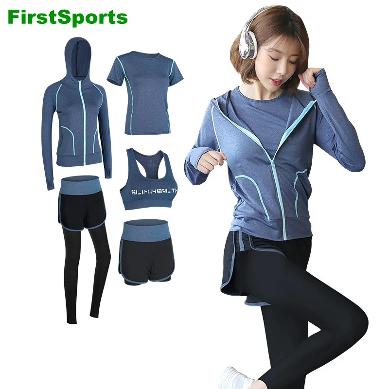 Зала занятий йогой Костюмы Комплекты Женские Фитнес спортивные костюмы