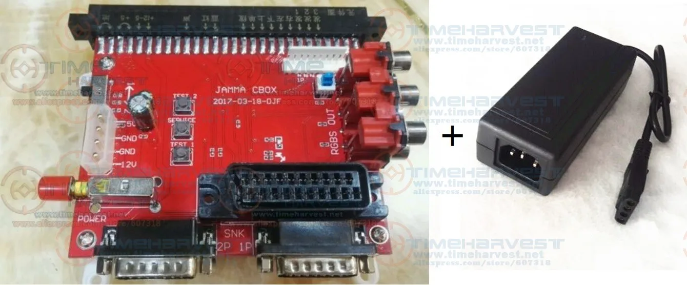 Плата преобразователя JAMMA CBOX в DB15P джойстик SNK геймпад с выходом SCART для PCB Pandora box IGS