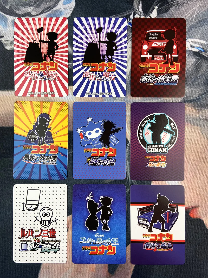 9 шт./компл. чехол Детектив Конан Закрытая большая драка связующая карта Игрушки