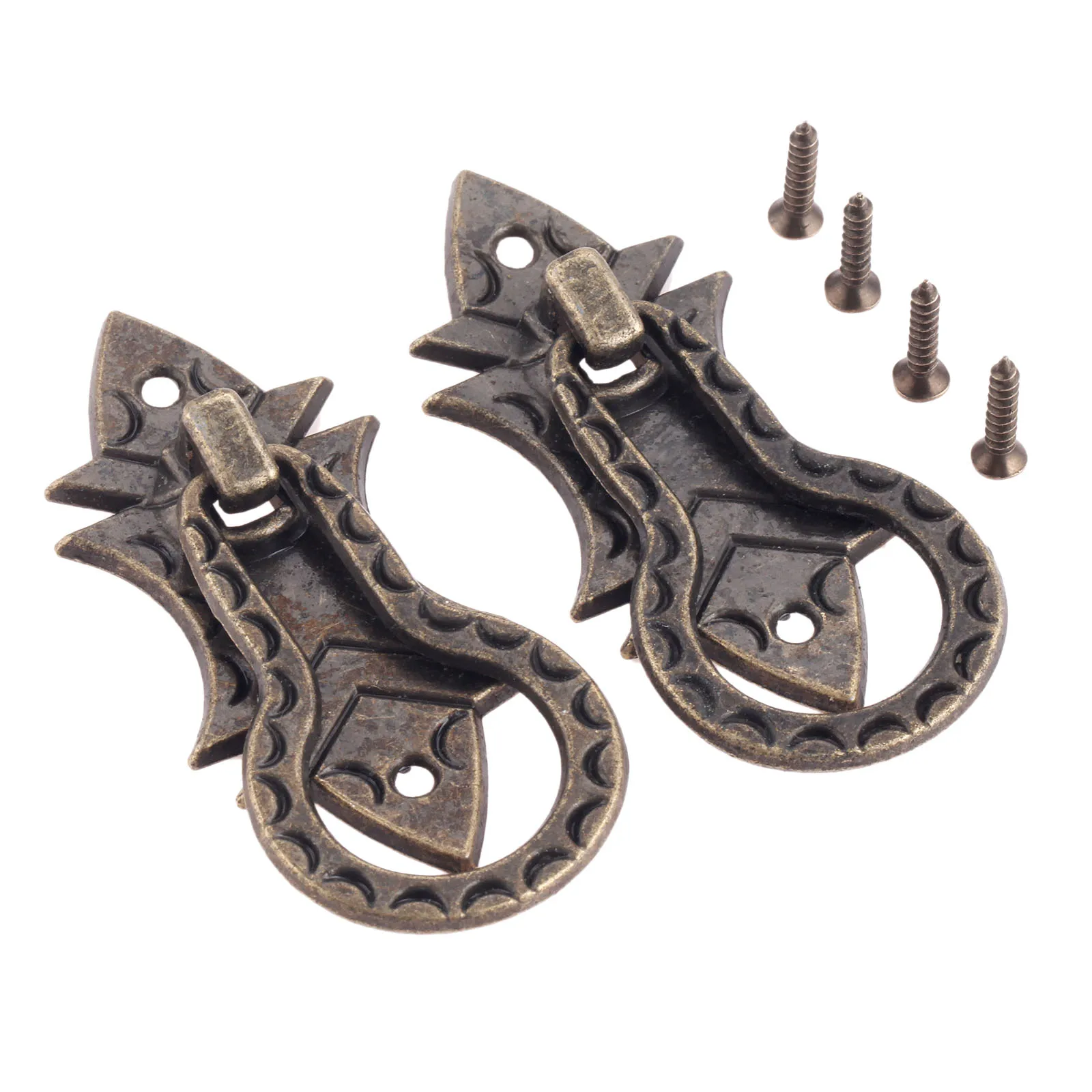 Винтажная металлическая ручка для мебели 2 шт. бронзовая ручки шкафа и выдвижной