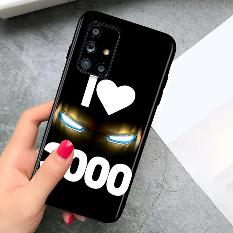 

Marvel I Love You 3000 For Samsung A72 A52 A02 A32 A12 A42 A51 A91 A81 A71 A41 A31 A21 A01 S Black Phone Case