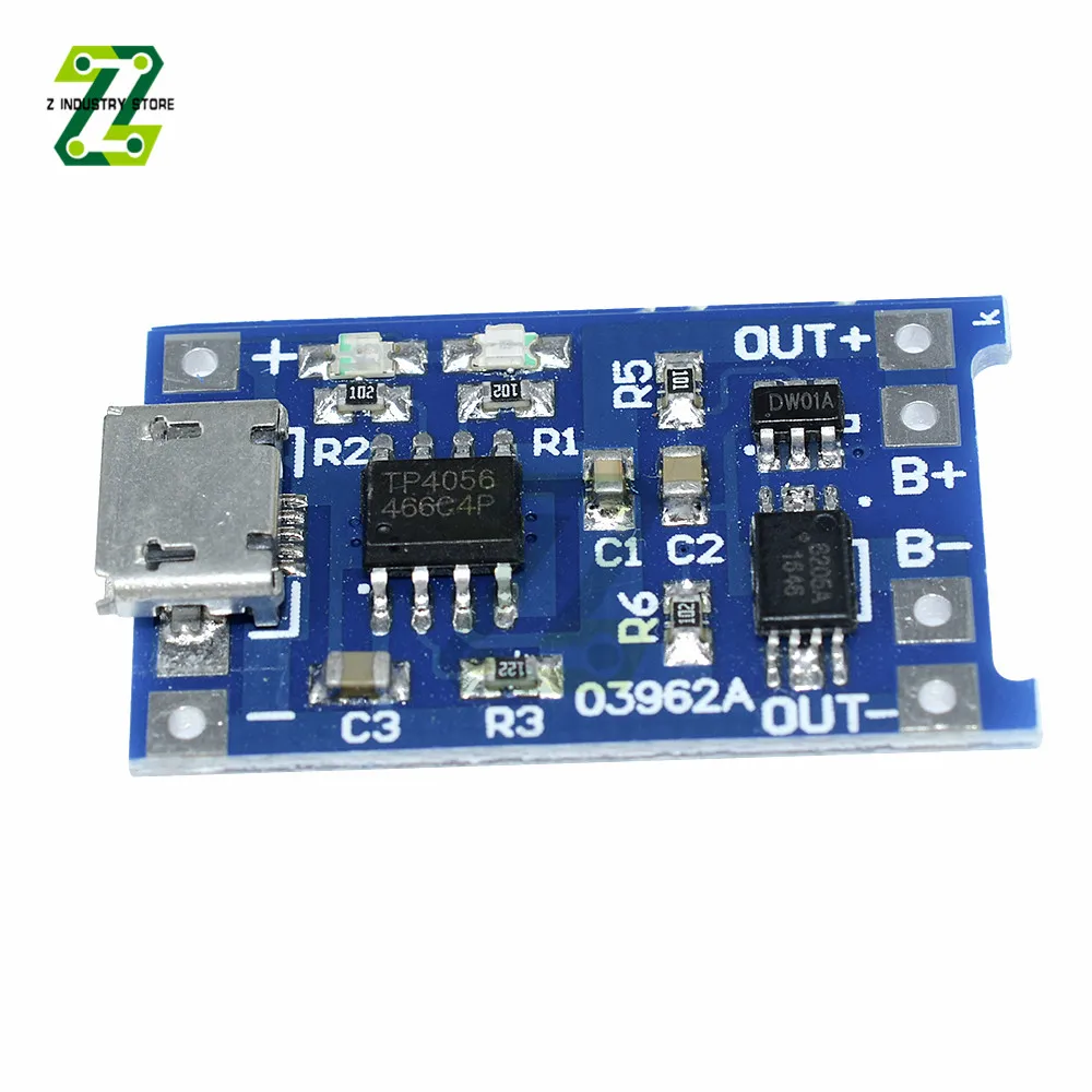 TC4056A Micro USB 5V 1A модуль зарядного устройства литиевой батареи зарядная плата с