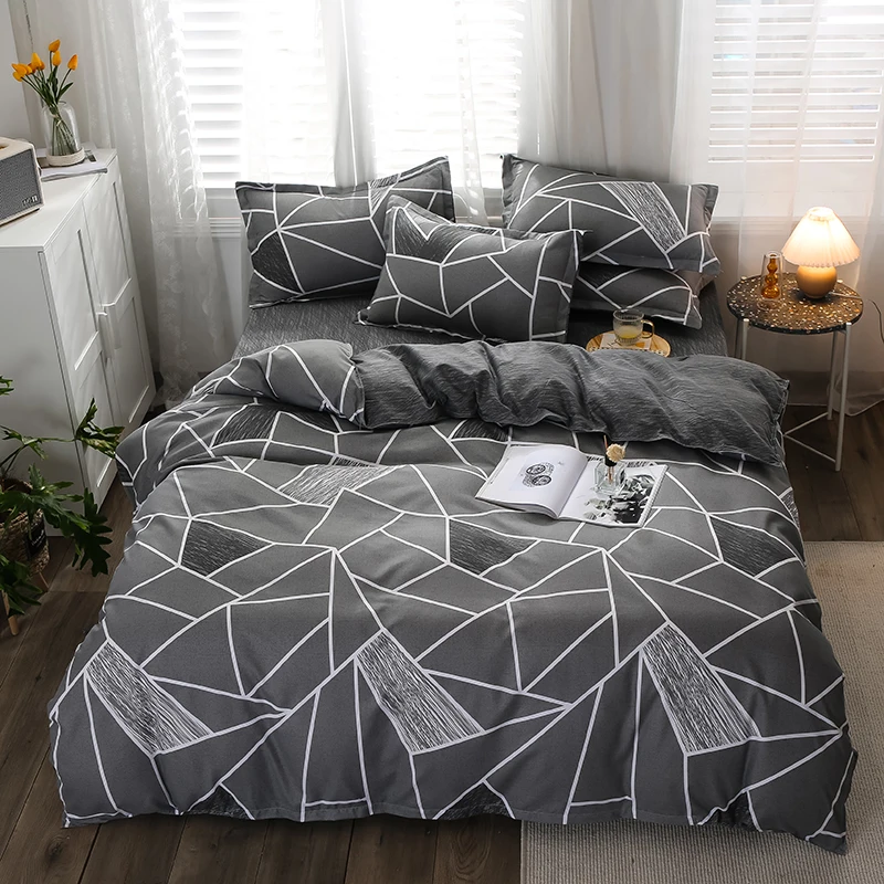 

High Quality Whale Bowling Bedding Set Home Textile Double Sheet Luxury Queen King Size Bed Linens Duvet Cover Sheet Pillow Case