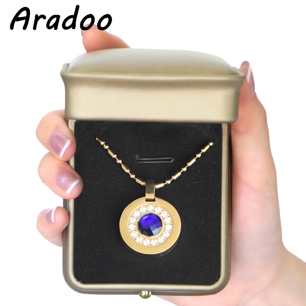 

ARADOO 2021 Fashion Popular New Style Healthy Energy Anti-Radiation Strengthen Immunity Stay Slim Pendant Necklace Holiday Gift