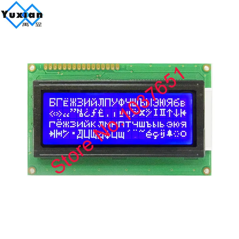 2 шт, русский кириллица, язык 20*4 204 2004A, ЖК-дисплей, модуль, синий WH2004A-TMI-CT#, промышленный ЖК-дисплей