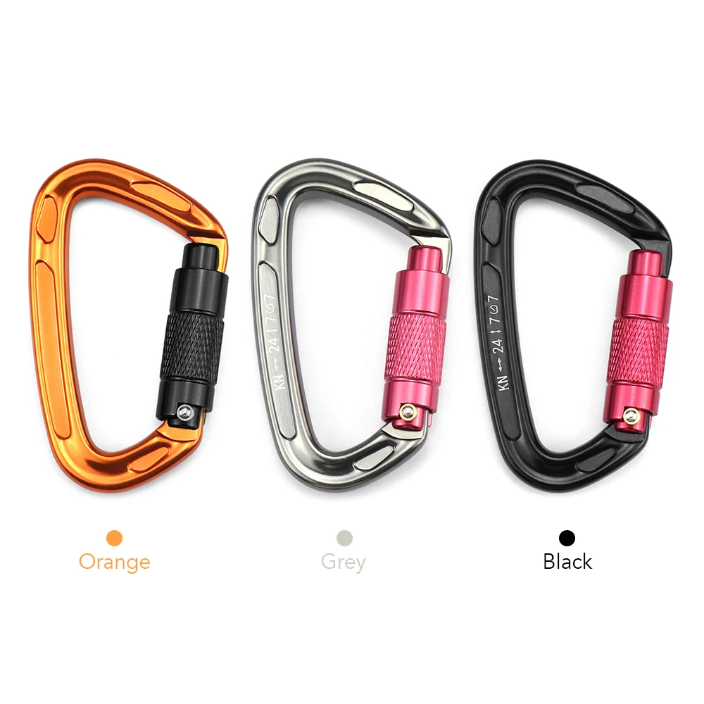 Профессиональный карабин 24KN альпинизм зажимы для гамаков Кемпинг пеший Туризм