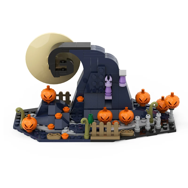

MOC Christmas Snow Scene Winter Wonderland Building Blocks Set Santa Cottage Snowman Pumpkin Elk Bricks Toys For Children Gifts