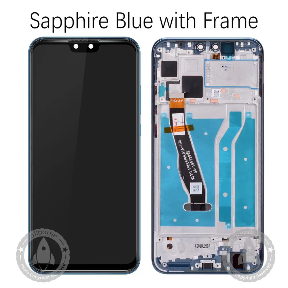 Blue with Frame Дисплей для huawei Y9 ЖК-дисплей Дисплей Сенсорный экран дигитайзер для huawei наслаждаться 9 Plus ЖК-дисплей JKM-LX1 JKM-LX2 JKM-LX3 ЖК-дисплей - Цвет: Blue with Frame
