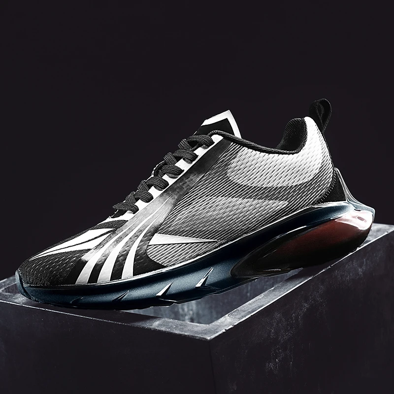 Дышащие мужские кроссовки на воздушной подошве легкие для бега прогулочная