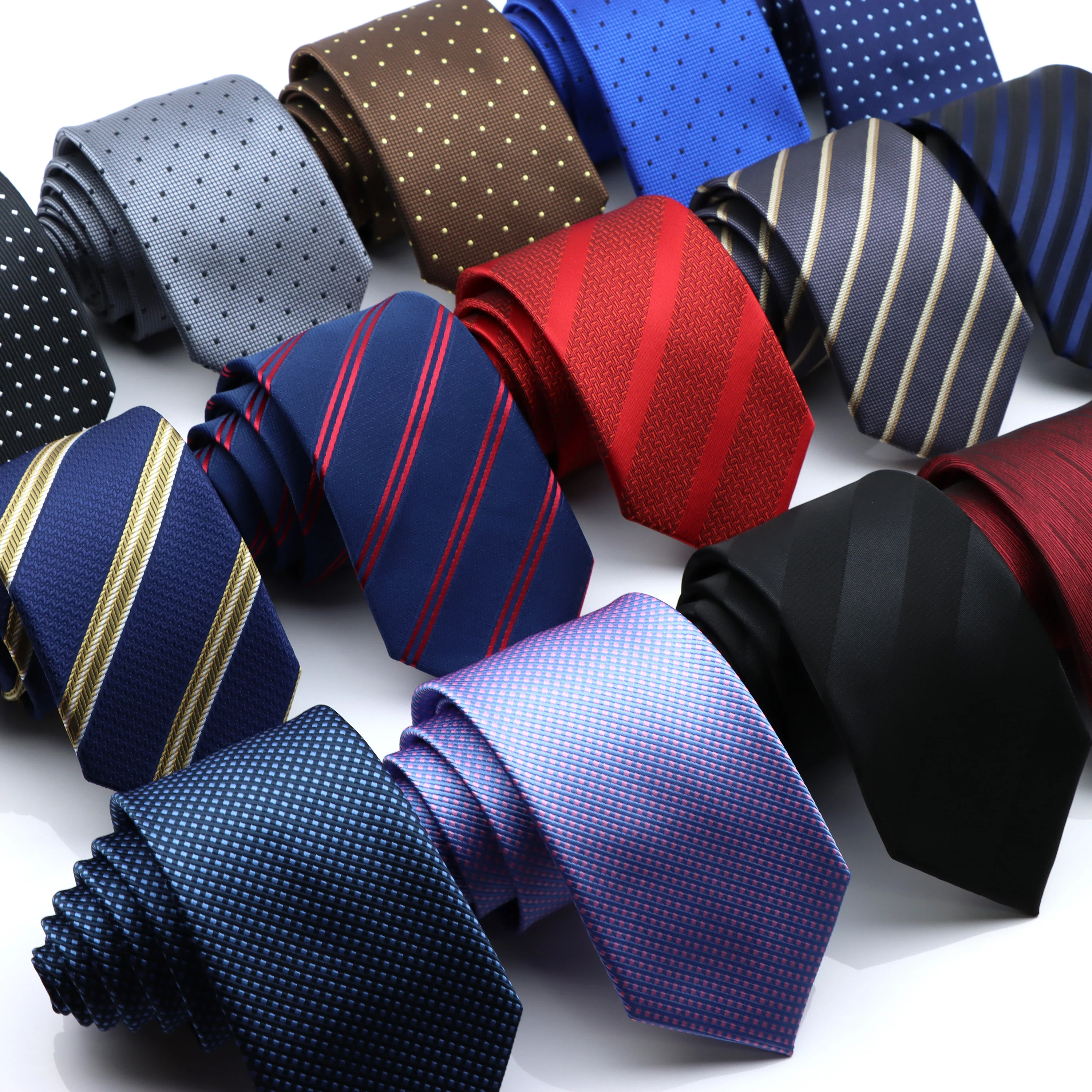 

Classic Men's Stripe Tie Fashion Neckties Navy Jacquard Woven Brand New Accessories Daily Wear Cravat Wedding Party Gift For Man