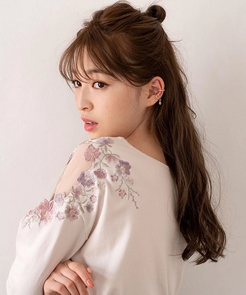 Свитер женский Осень-зима 2020 универсальный прозрачный с вышивкой из сетчатой