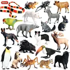 Oenux лес дикие животные лошадь Тигр собака насекомое змея корова волк фигурка модель фигурки миниатюрные обучающие игрушки для детей