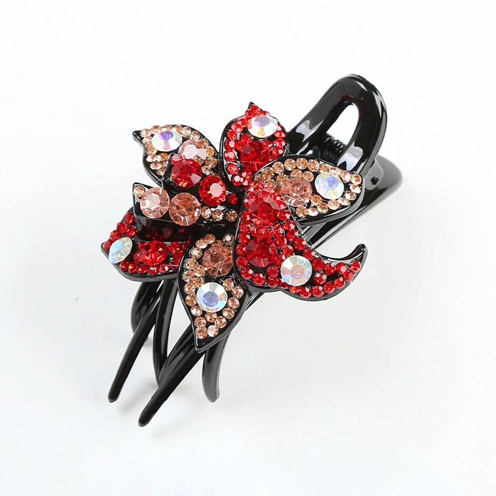 Женские Модные хрустальные стразы заколки для волос разные цвета зажимы