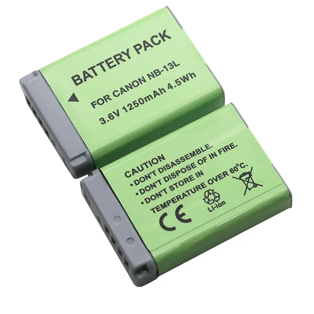 3 шт. 1250 мАч NB-13L NB13L NB 13L литий-ионная аккумуляторная батарея для Canon G7X G9X G5X Mark II SX620 HS