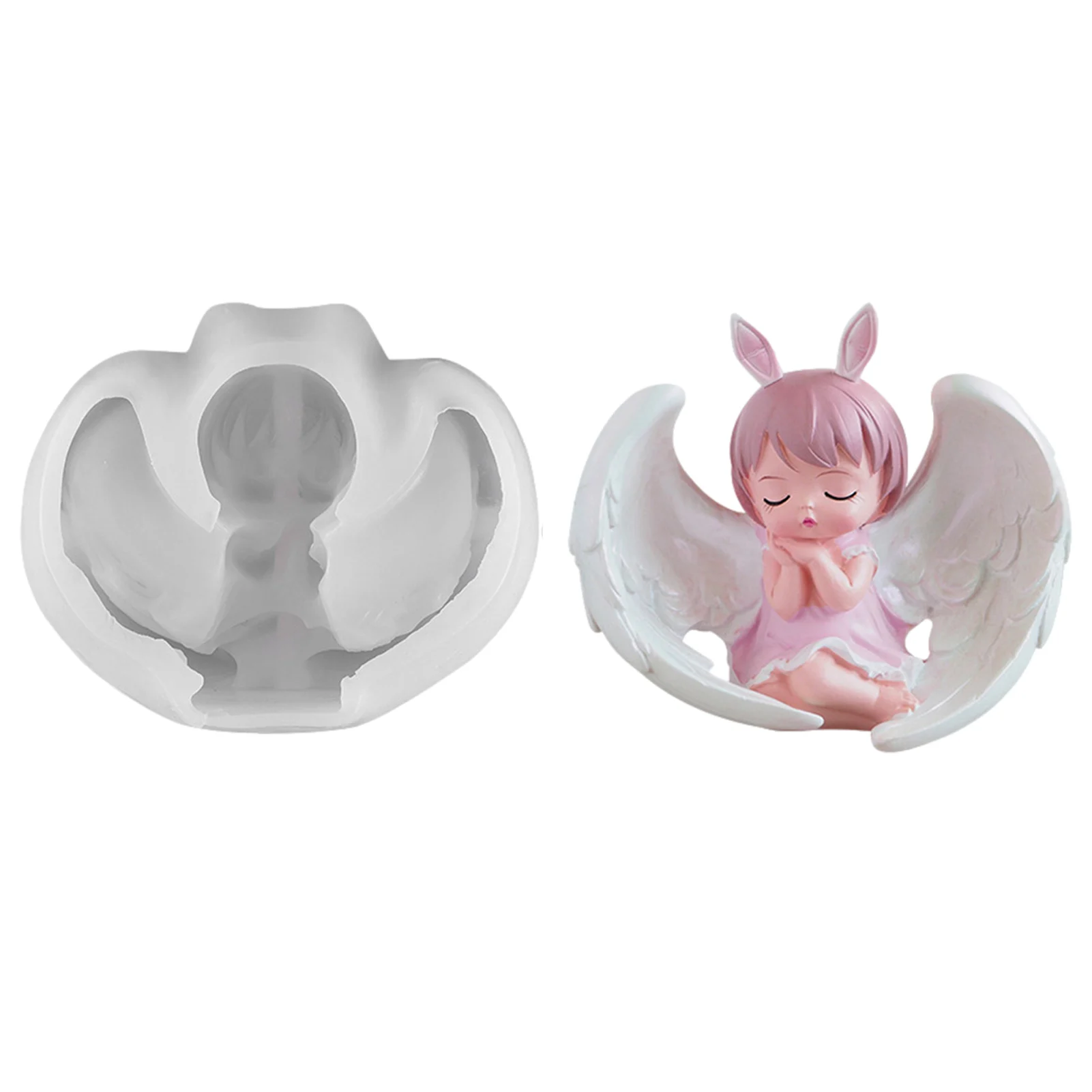 

Angel Silicone Mold Candy Chocolate Baking Fondant Molds DIY Cake Decorating Tools Aromatherapy Wax Clay Candle Soap Moulds