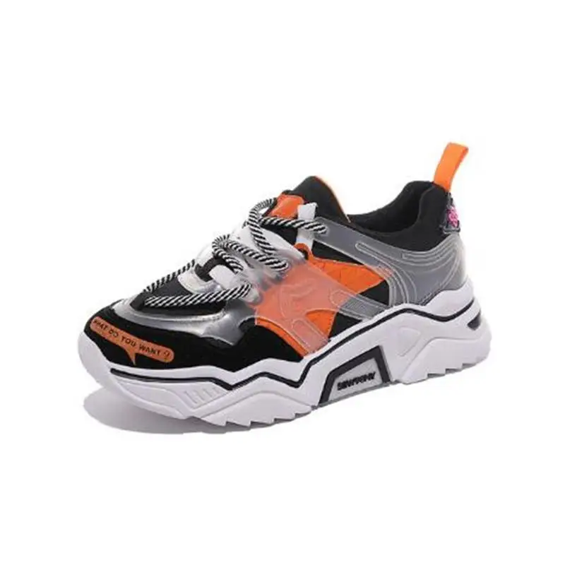 2019 Autumn New European Station Popular Thick Bottom Korean Version Wild Color Matching Casual Outdoor Women's Sports Shoes |
