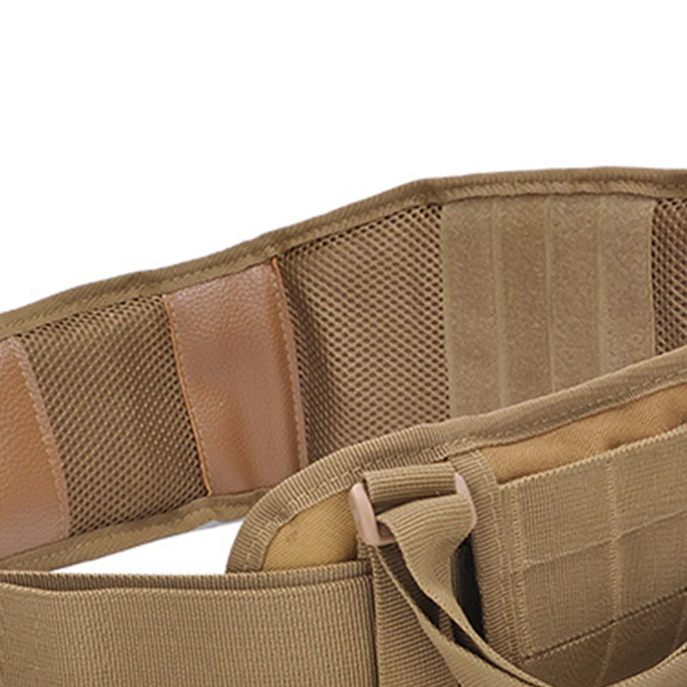 

Men Nylon Fan Molle Strap Belt Utility Durable Waist Belt Portable for Male Friends (Khaki)