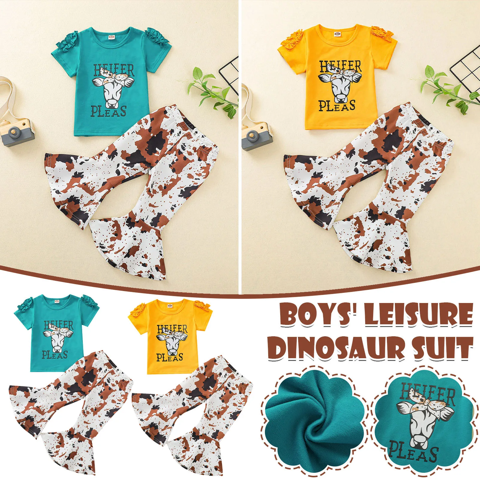 

Infant Newborn Baby Girl Summer Clothes Sets Letter Short Sleeve T-Shirt Top Floral Flare Pants Leggings Children's Clothing