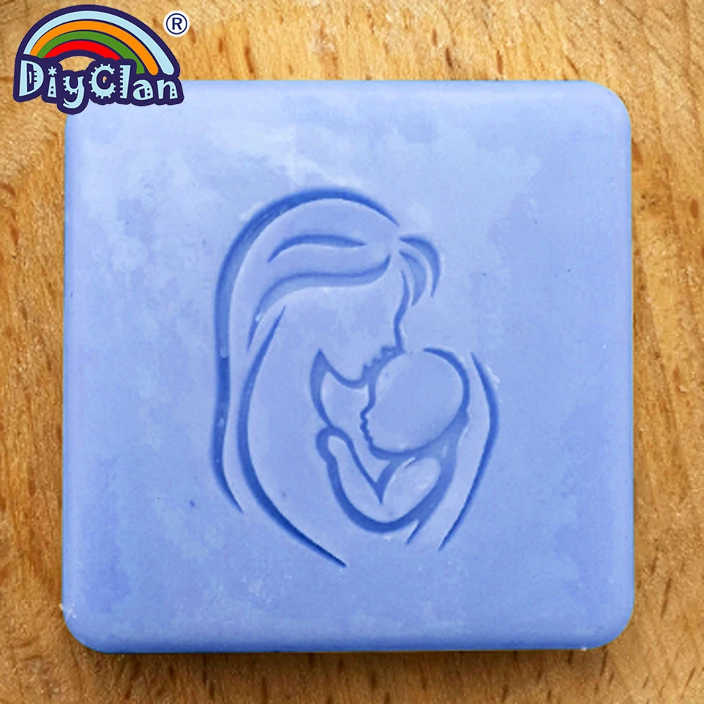 Акриловое волокно для мамы и сына с рисунком мыло ручной работы штамп глава мини