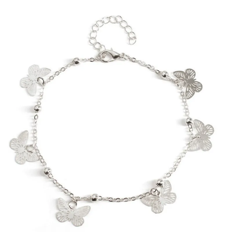 

Simple Hollow Butterfly Pendant Anklets Foot Jewelry Leg New Ankle Bracelets for Women Gifts