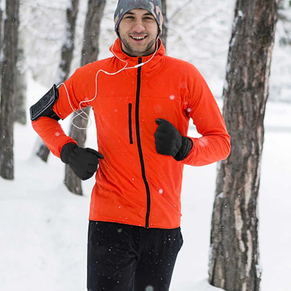 

Winter Warm Gloves Waterproof Thermal Knit Gloves Touch Screen Gloves For Cycling Outdoor Sport Black 3size Gloves Guantes