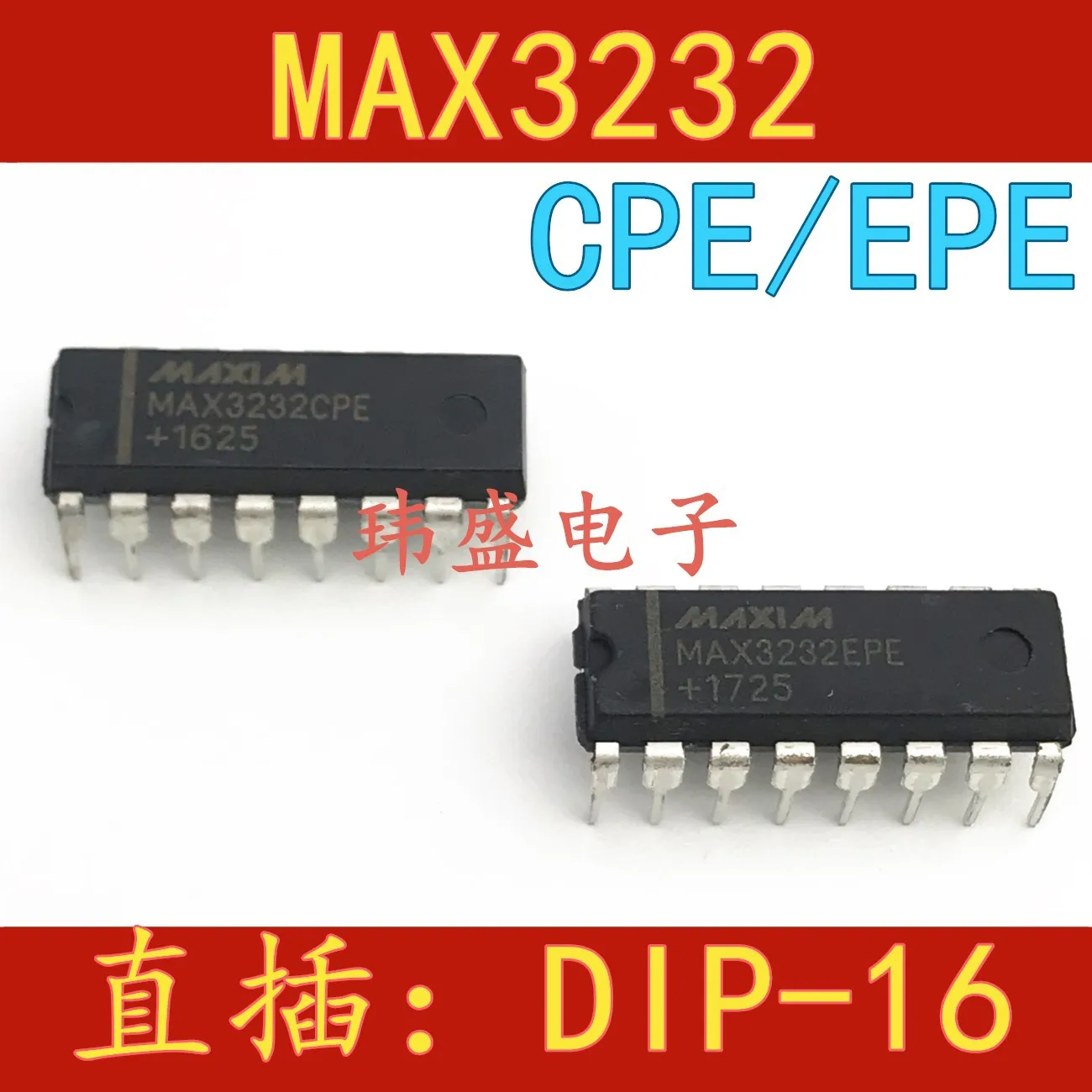 

Бесплатная доставка 10 шт./лот MAX3232 MAX3232CPE MAX3232EPE DIP-16 RS-232