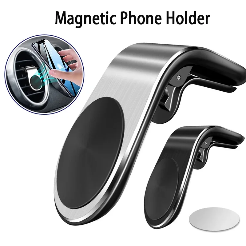 

Rotating Magnetic L-Type Phone Holder in Car Smartphone Stand Clip Mount Car Magnetic Phone Holder Suit to All Model Cellphone