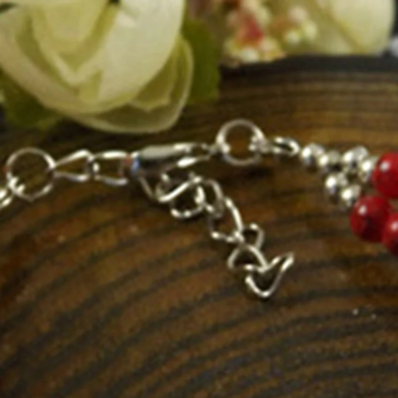 Модный винтажный Ретро Тибетский красный браслет бохо из бисера | Украшения и