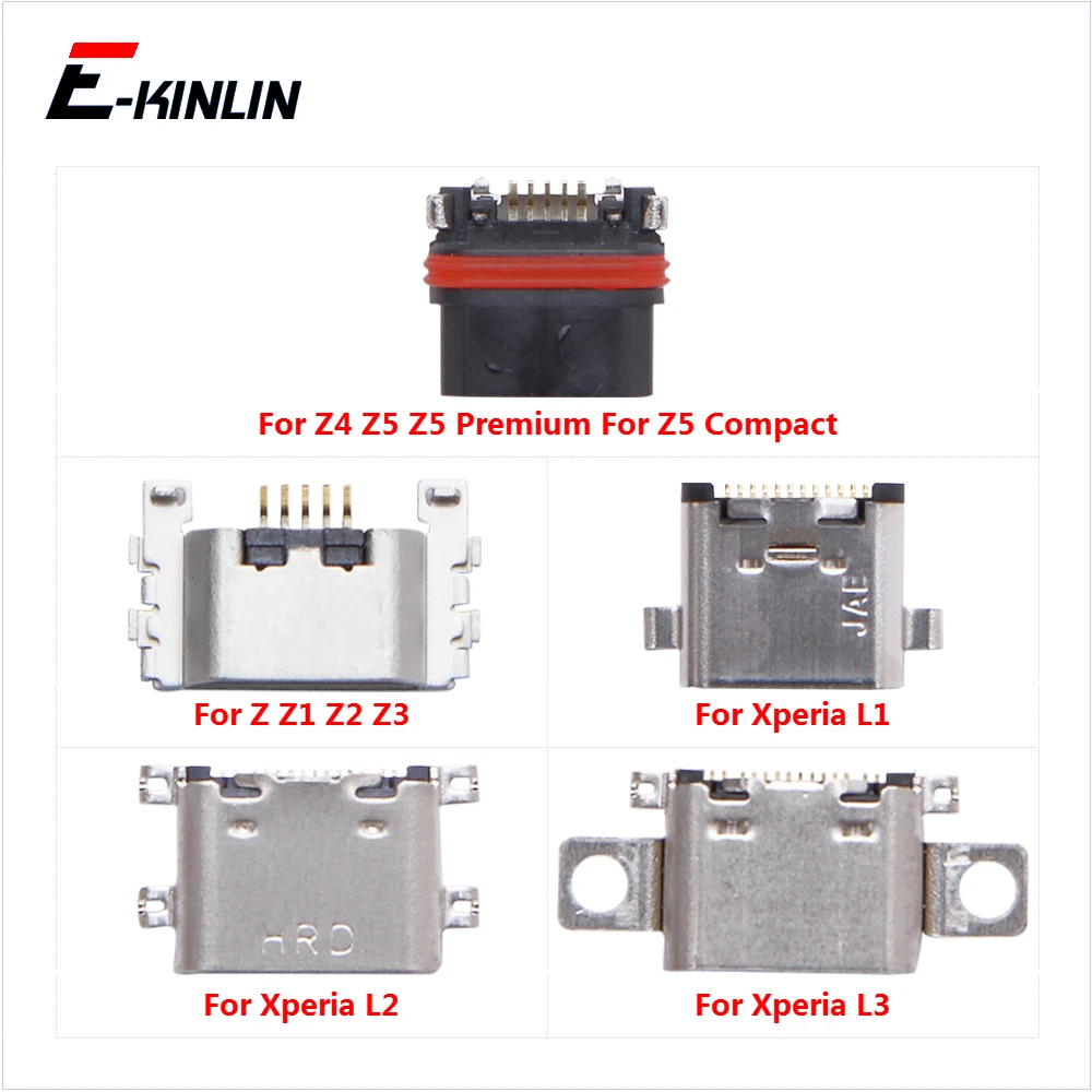 

USB Jack Connector Charging Dock Plug Port For Sony Xperia L1 L2 L3 M5 M4 Z Ultra Z5 Premium Z1 Compact Z3 Z4 Charger Socket