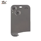 Dandkey Замена смарт-карты дистанционного ключа автомобиля оболочки чехол 2 кнопки для Renault Espace Laguna бесключевая запись Fob без лезвия