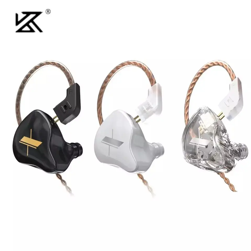  KZ EDX хрустальные цветные 1DD HIFI басовые наушники-вкладыши мониторы наушники Спортивная шумоподавляющая гарнитура  