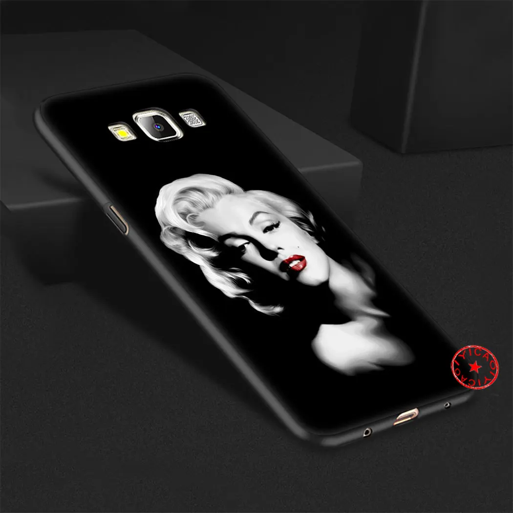 Marilyn Monroe Lovely Black Soft Silicone Case for Samsung Galaxy A70S A20E A2 J4 J6 Plus Core J7 Duo J8 TPU Cover |