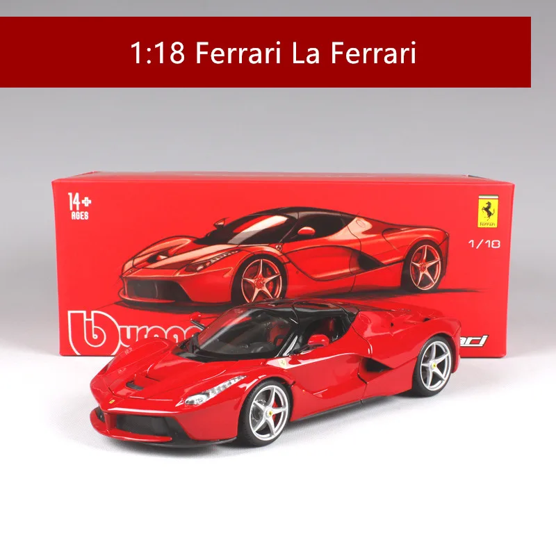 7 Bburago 1:18 Ferrari LAFERRARI черная модель автомобиля 1 18 имитация сплава оригинальная Rafa модель спортивного автомобиля супер модель автомобиля для бега подарок - Цвет: 7