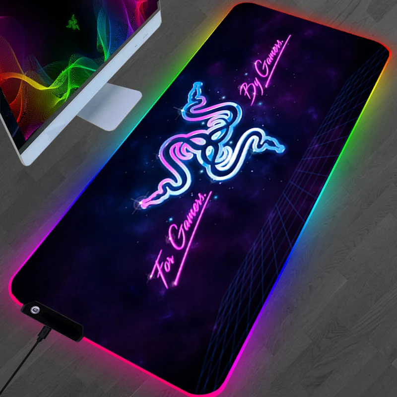 

Rgb Mousepad Desk Pad Custom Mouse Carpet Cool Gamer Mause 900 × 400 Keyboard Gaming Backlit Ped 900x400 Anime Company Laptop Pc