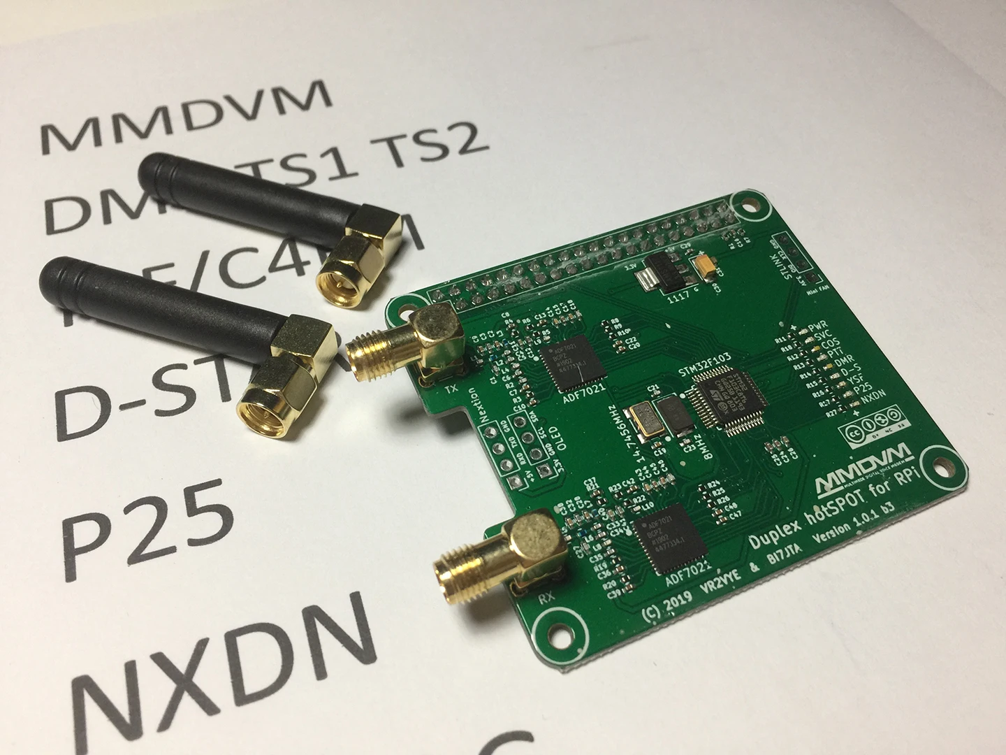 Дуплексная плата hotspot с антеннами RPI MMDVM цифровое радио беспроводной мини