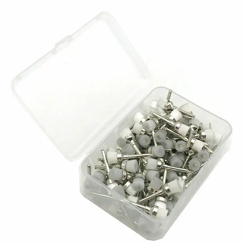 100 шт. зубные полировальные щетки с защелкой нейлоновые для пророчества