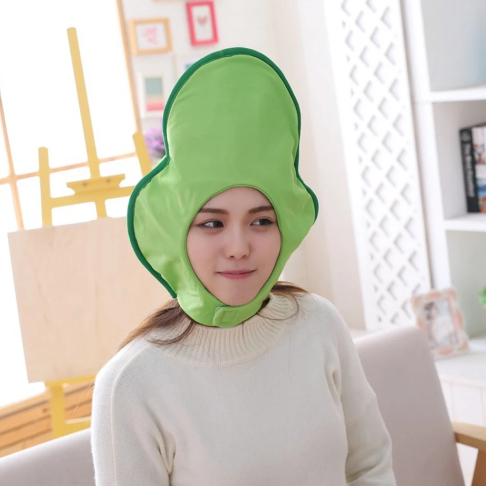 Новое поступление милые авокадо плюшевые забавные головные уборы Косплэй с