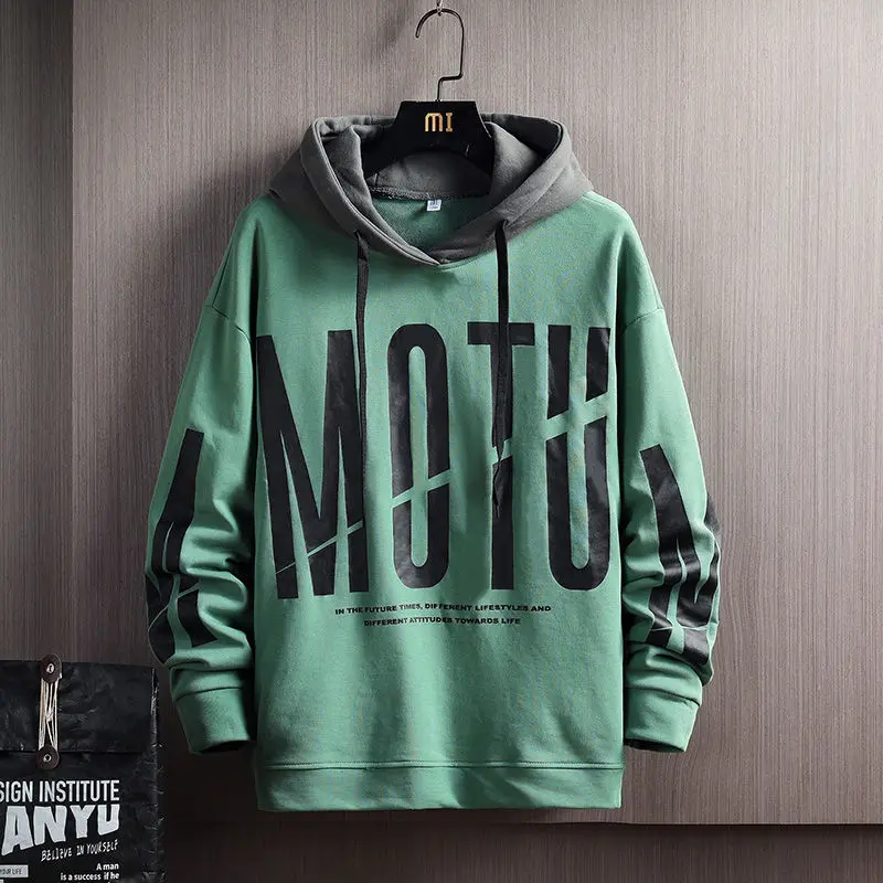 

Men Letter Hoodies Spring And Autumn Sweatshirt Tracksuit Casual Hooded Top