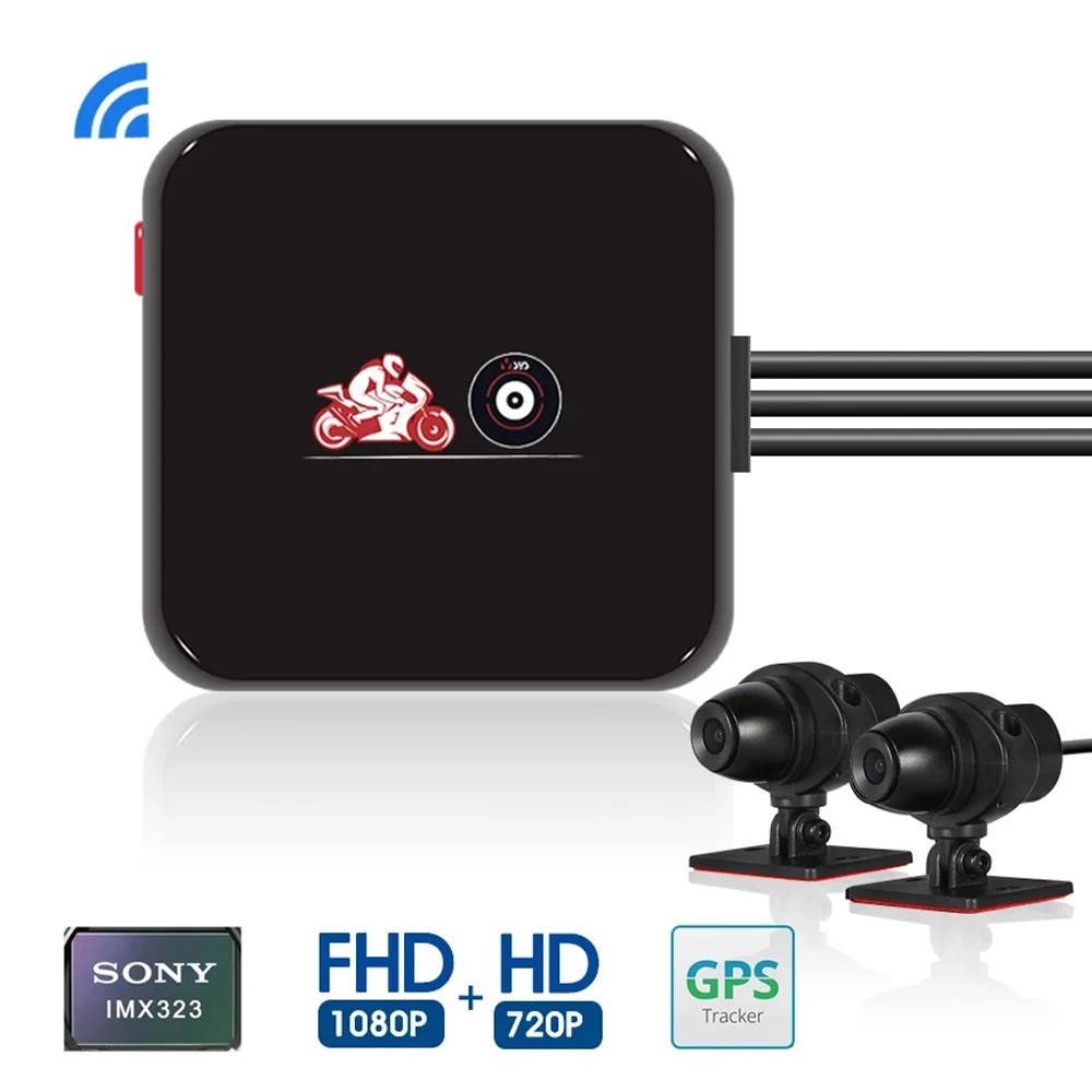 VSYS M6L P6L Wi Fi Видеорегистраторы для мотоциклов видеорегистратор с разрешением Full