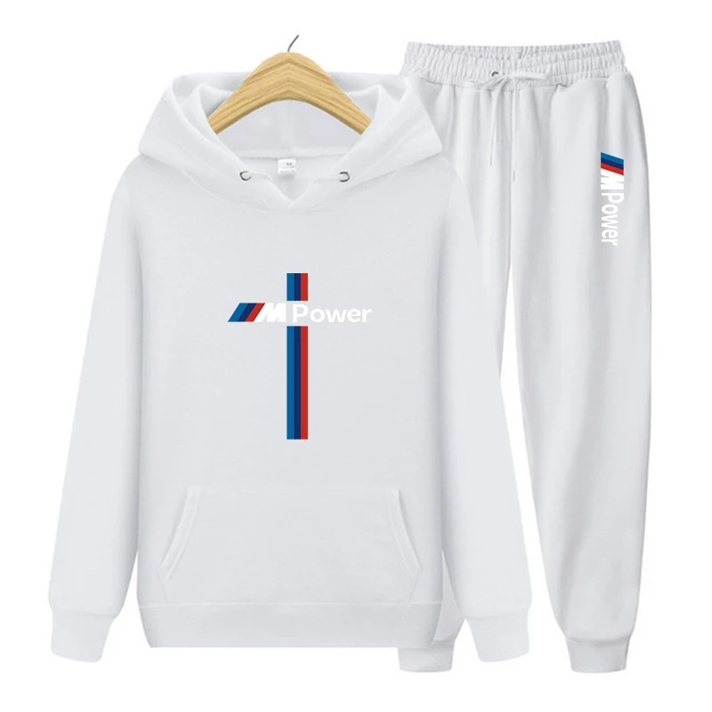 

Fashionable and generous brand BMW men's casual suit new men's hoodie + pants two-piece sportswear fashion sportswear suit men